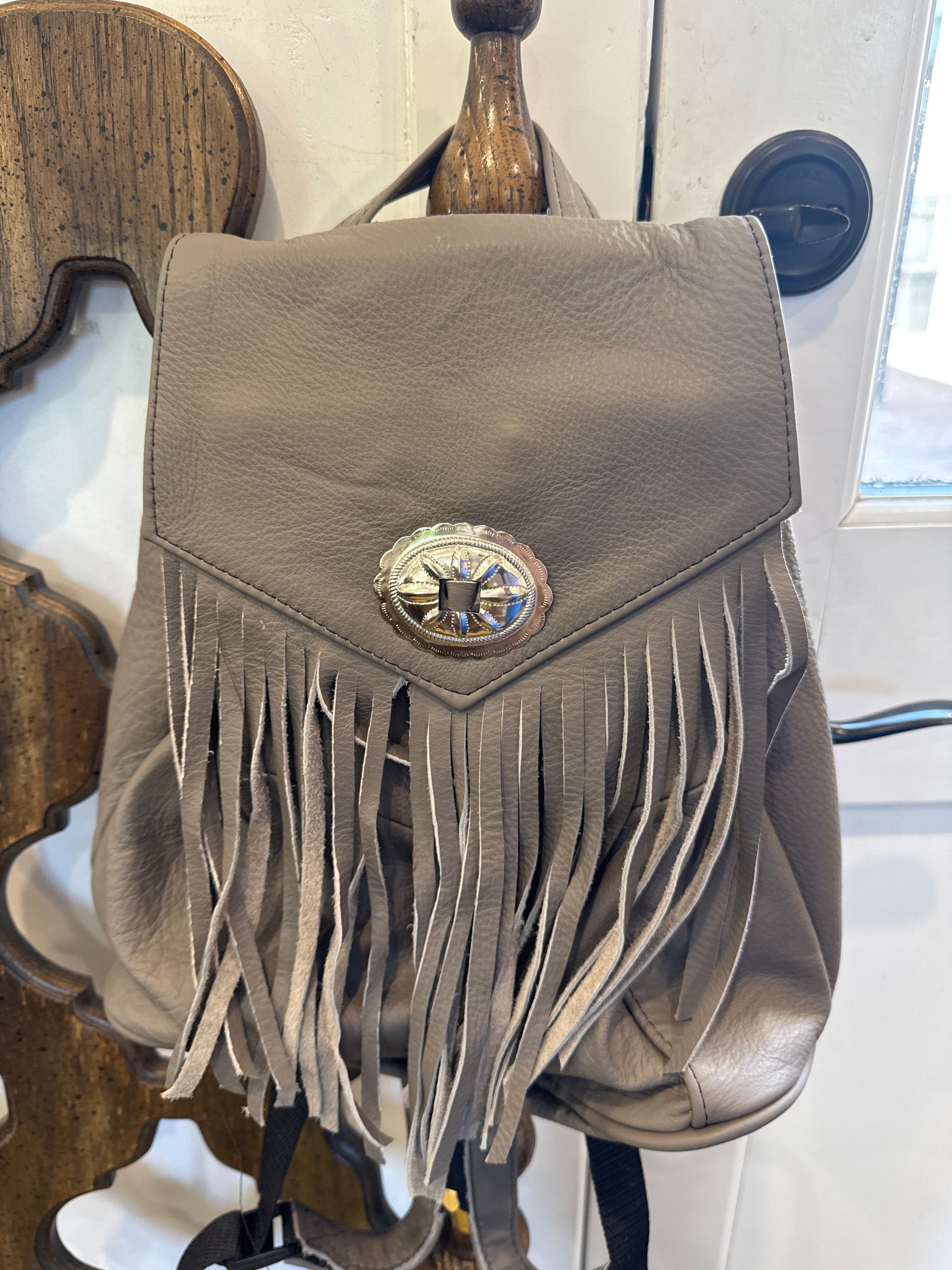 Fringe Backpack Classic Rock Couture Fringe Backpack Classic Rock Couture