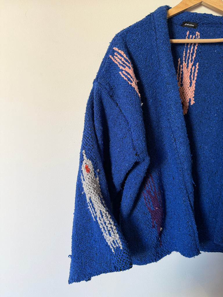 Handmade Blue Thunderbird Jacket