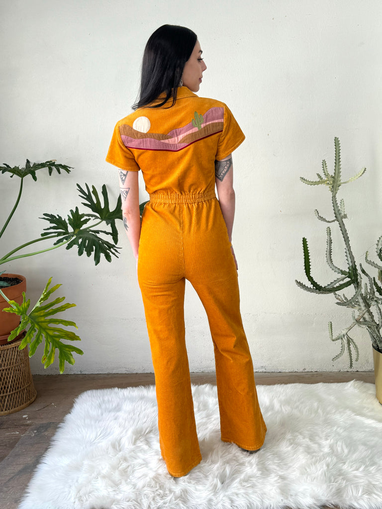 Cinnamon Girl Desert Patchwork Jumpsuit