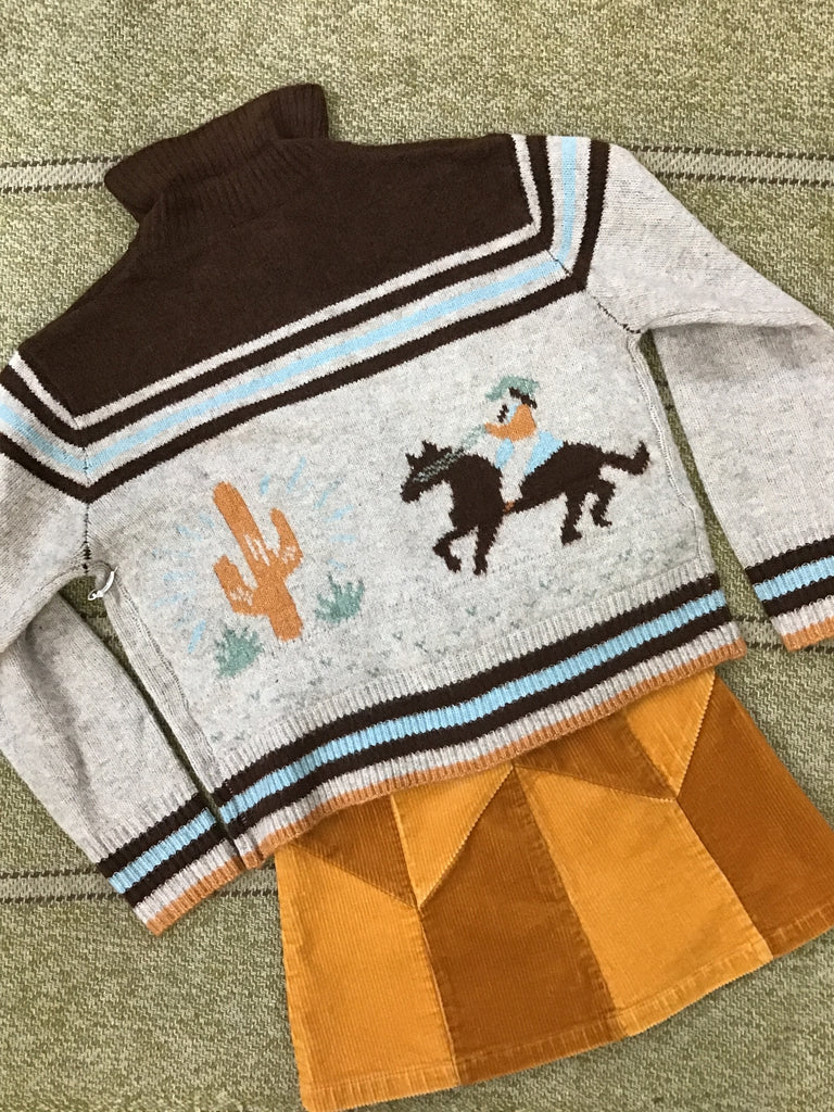 Western Zip Up Cardigan