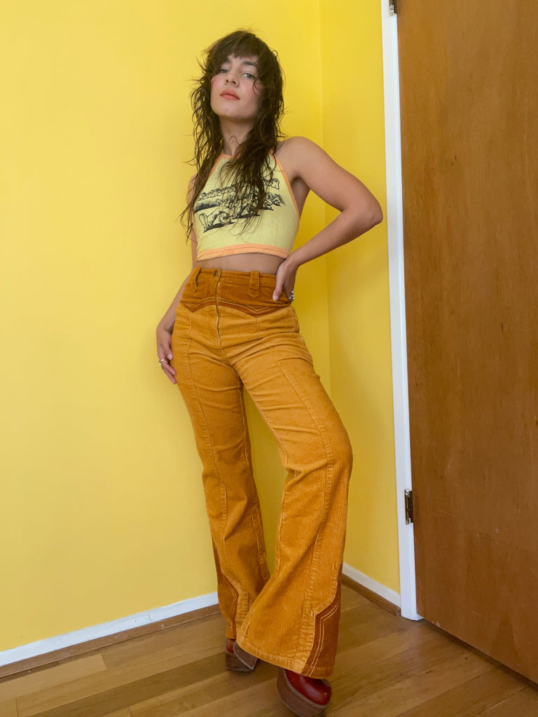 Cinnamon Girl Gold Pants