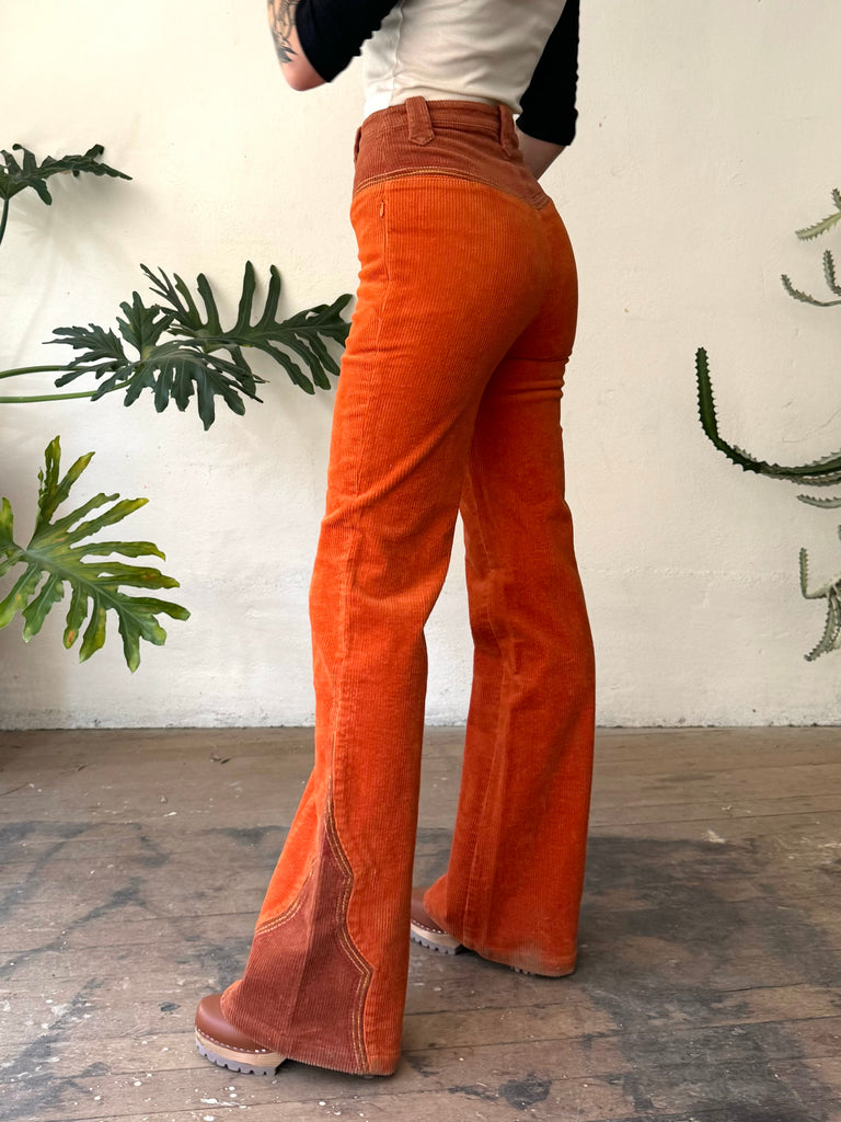 Cinnamon Girl Rust Cord Pants