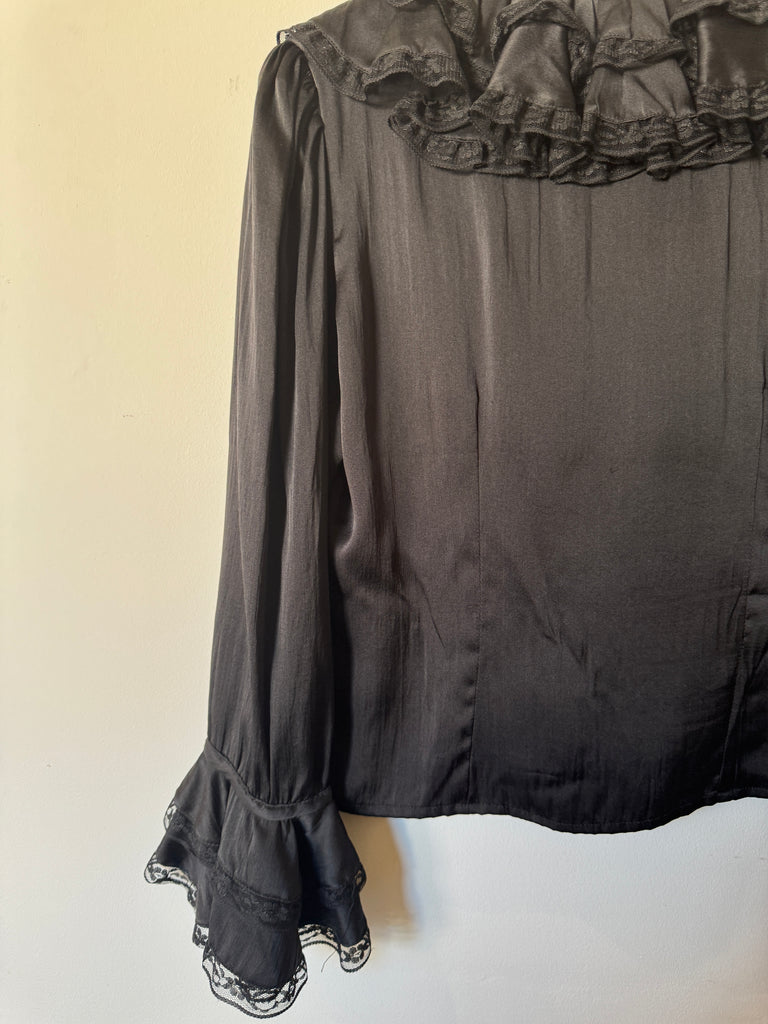 Pre-loved Double D Ranch Black Silk Shirt