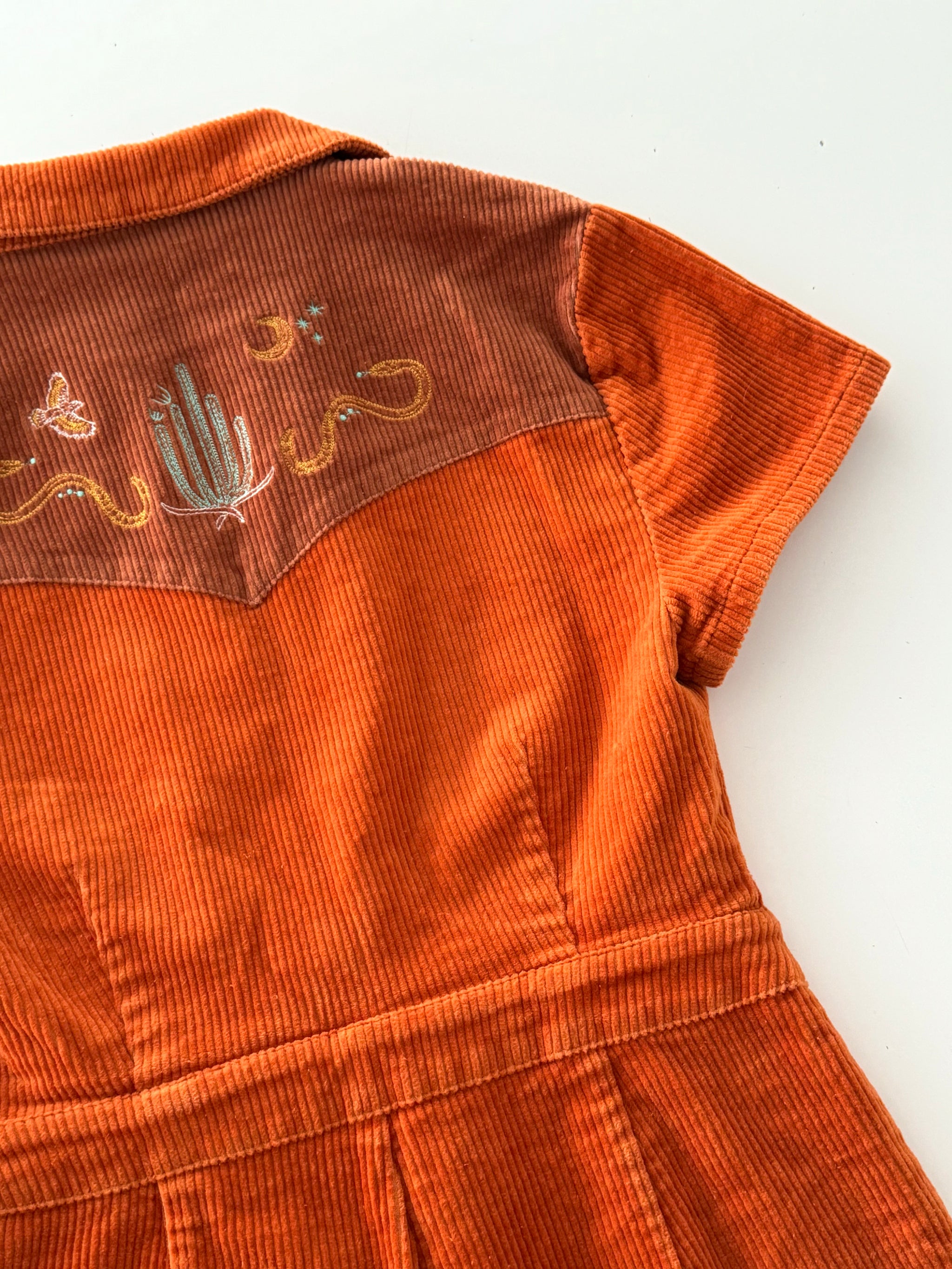 Cinnamon Girl Rust Cord Playsuit – Classic Rock Couture