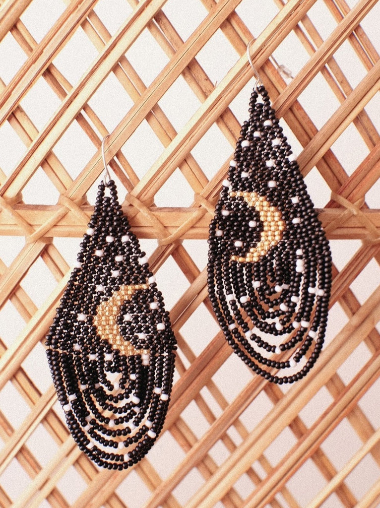 Lunar Beaded Earrings