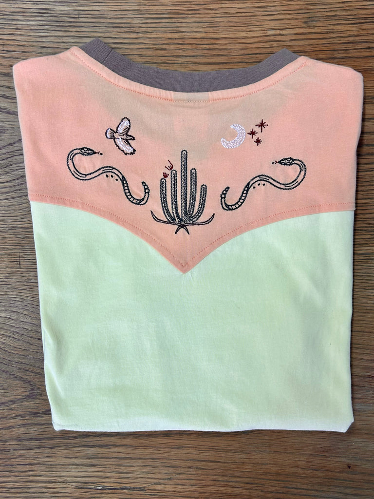 Desert Embroidered Unisex Pocket Tee