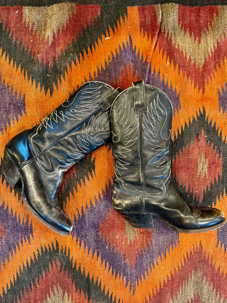 Vintage Mens Eagle Cowboy Boots