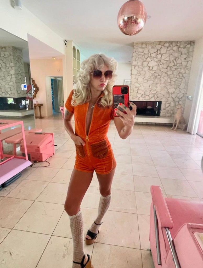 Cinnamon Girl Rust Cord Playsuit