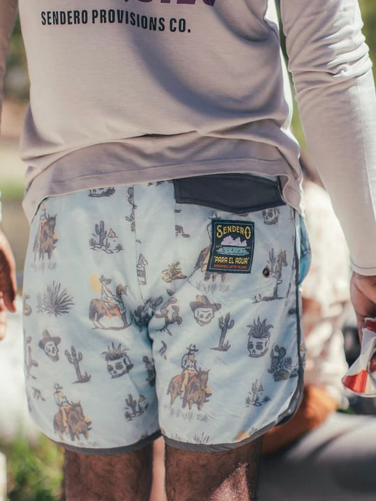 Men's Desert Western Swim Trunks