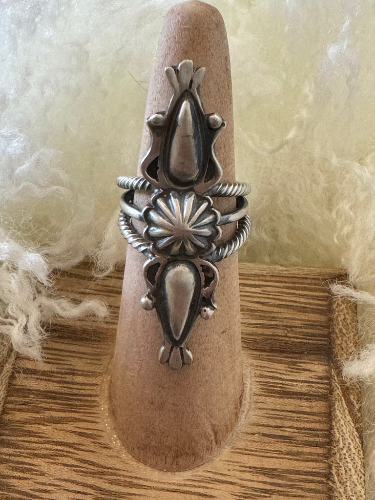 Silver Concho Style Ring