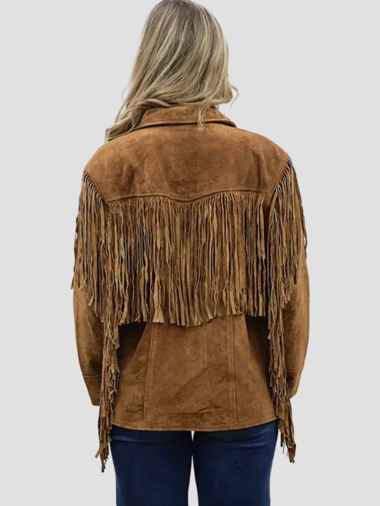 Suede Fringe Jacket