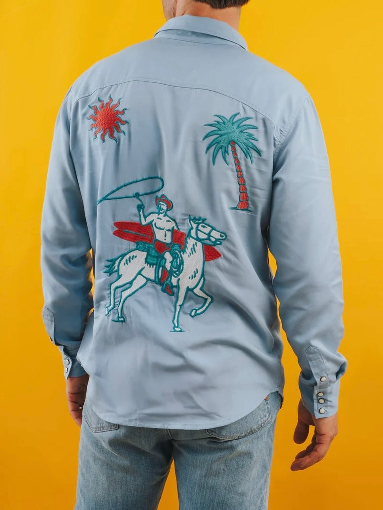 Sendero X Waco Surf Embroidered Pearl Snap