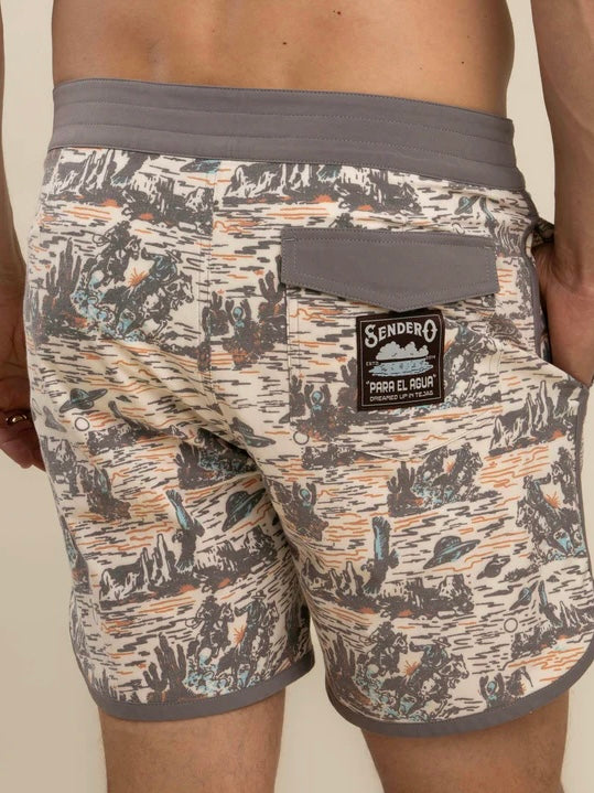 Men's Desert Western Swim Trunks