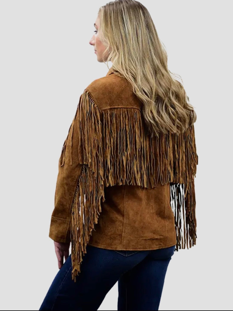 Suede Fringe Jacket