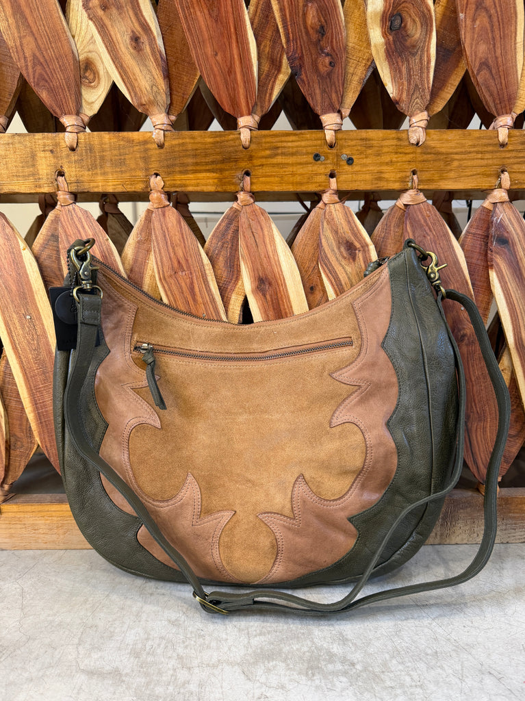 Leather Western Hobo Bag