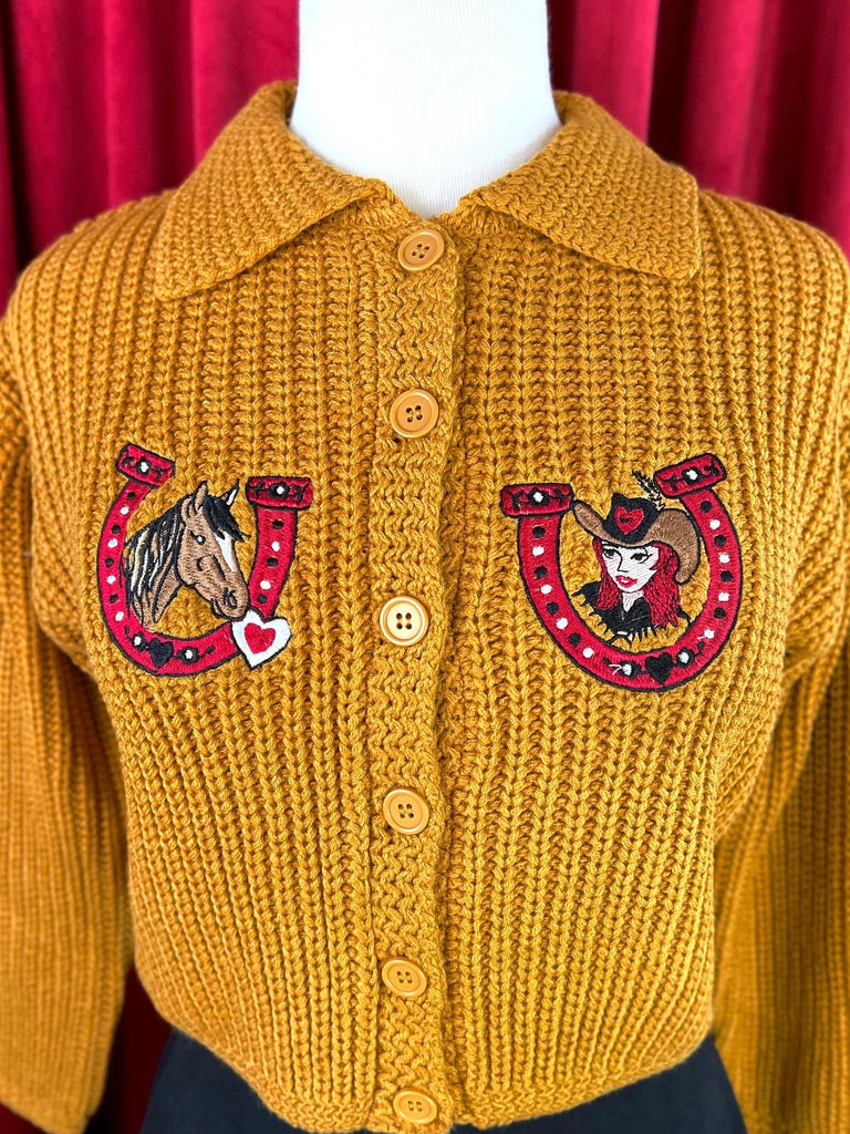 Love at the Ranch Cropped Cardigan in Bronze