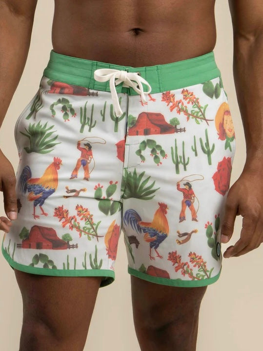 Men's Desert Western Swim Trunks