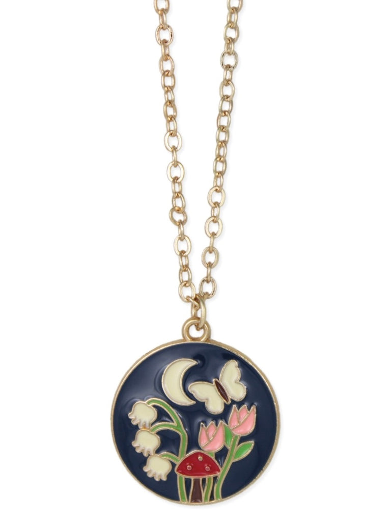 Enamel Medallion Necklaces