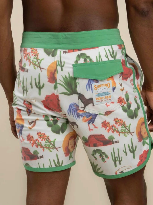 Men's Desert Western Swim Trunks