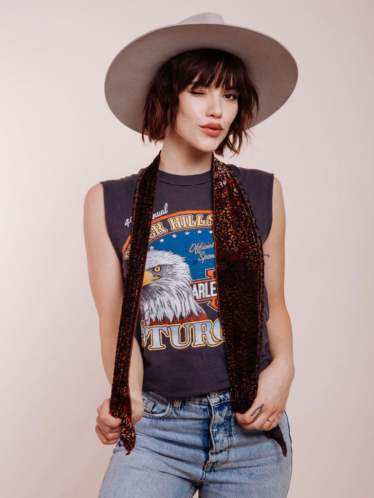 Wild Thing Long Skinny Scarf