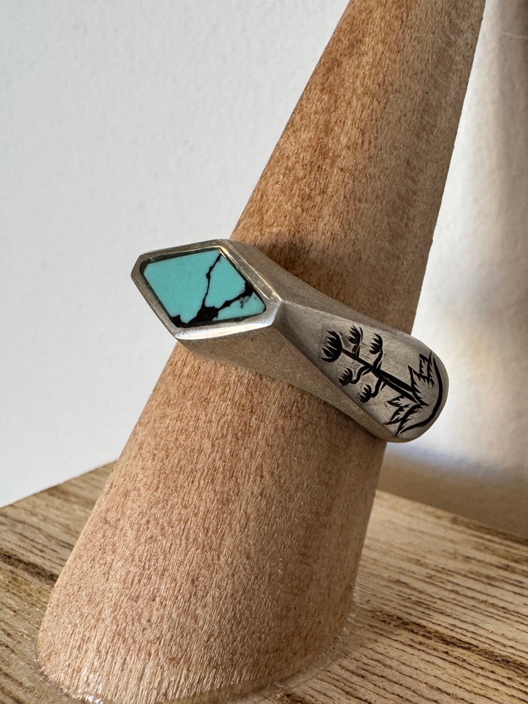 Turquoise Agave Ring