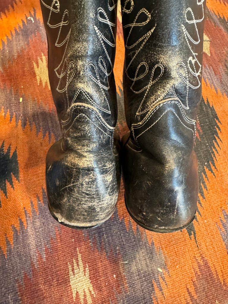 Vintage Mens Eagle Cowboy Boots