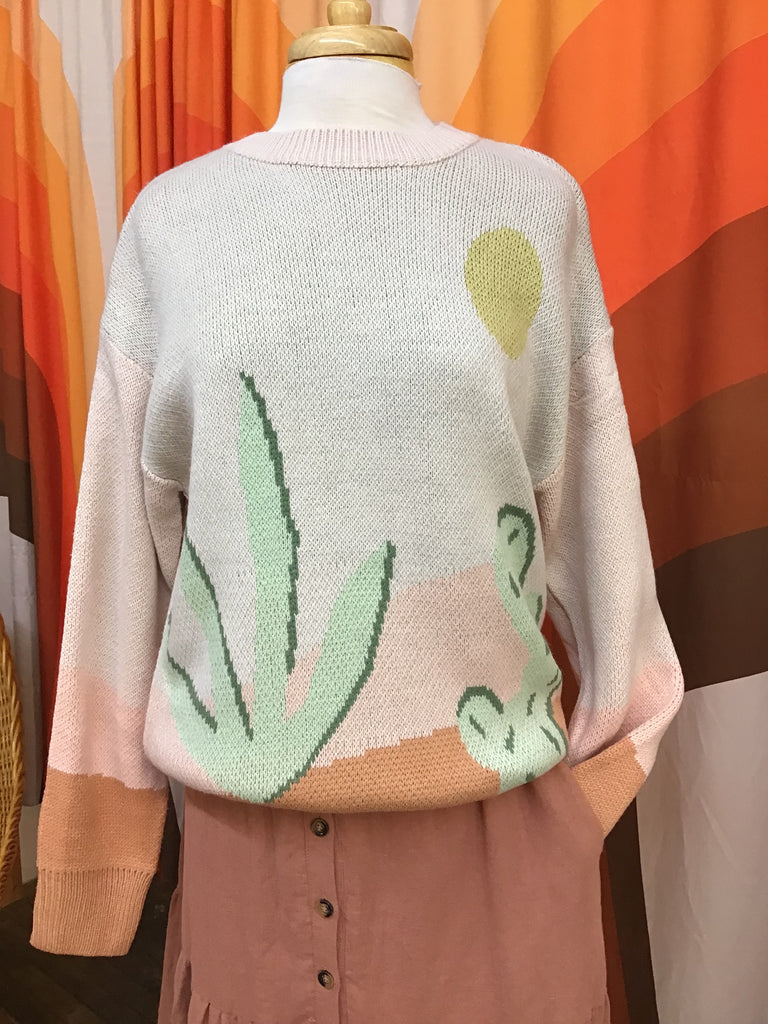 Peach Desert Oversized Sweater