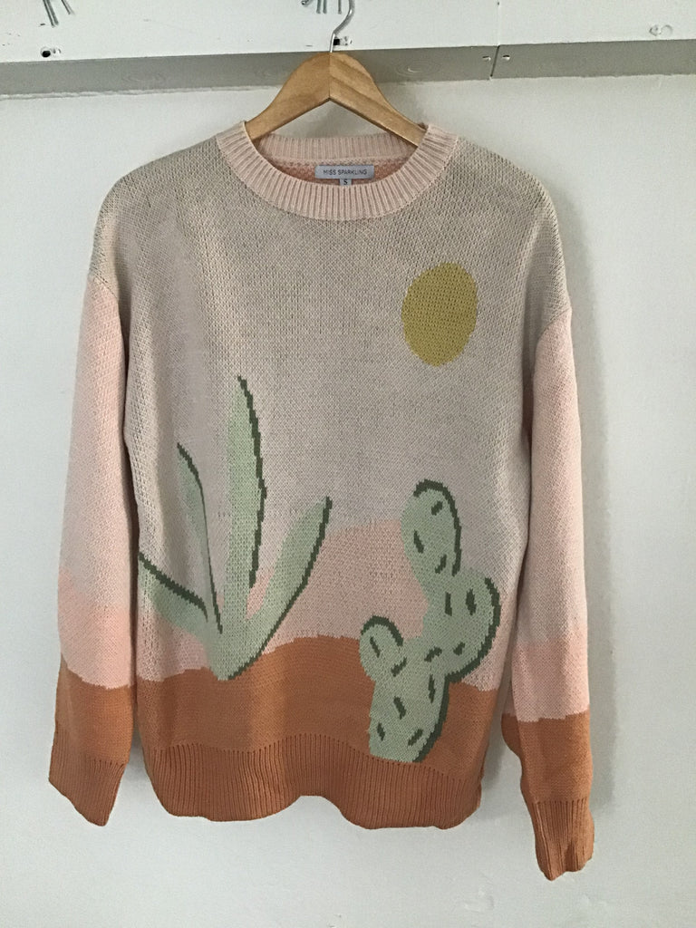 Peach Desert Oversized Sweater