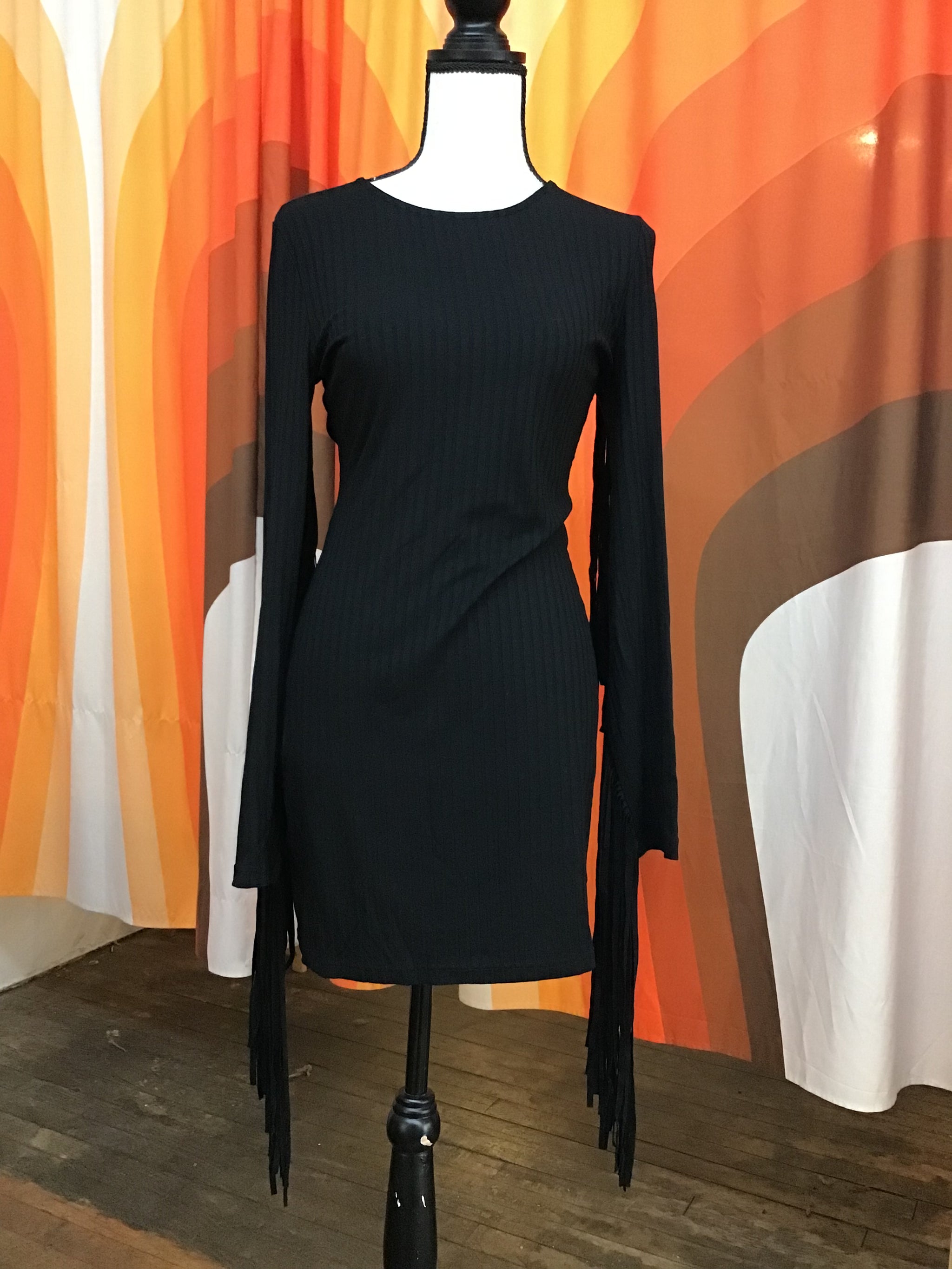 完売商品Crayme, American Sleeve Fringe Dress Crayme,