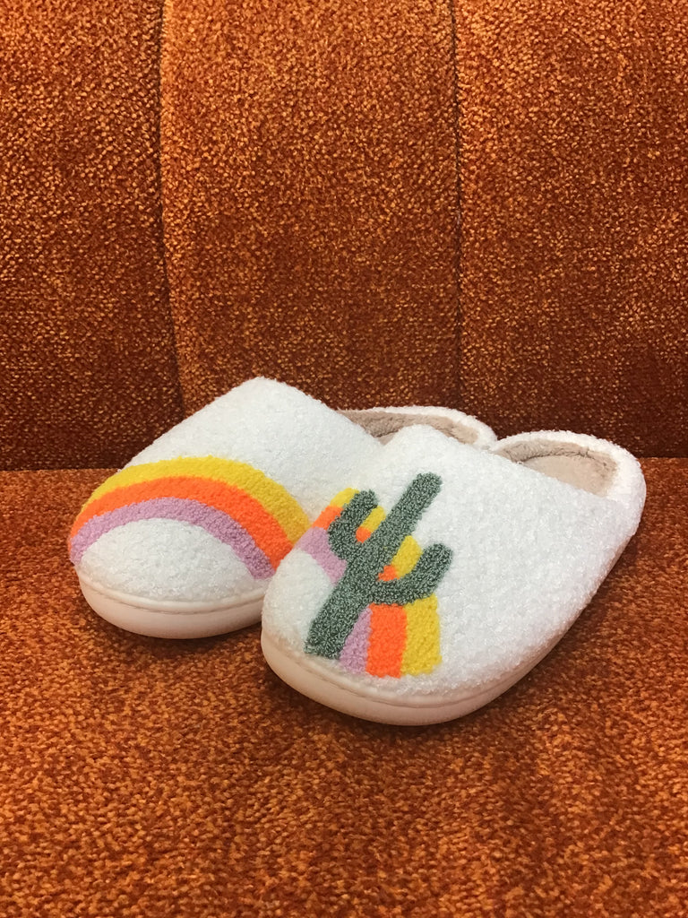 Cactus Rainbow Slippers