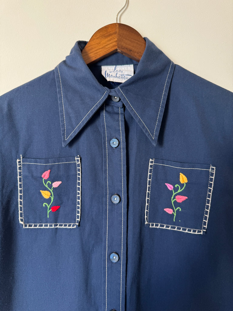 70s Hand Embroidered Chore Jacket