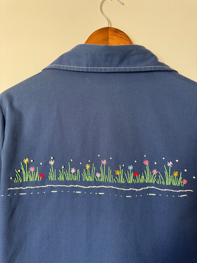 70s Hand Embroidered Chore Jacket