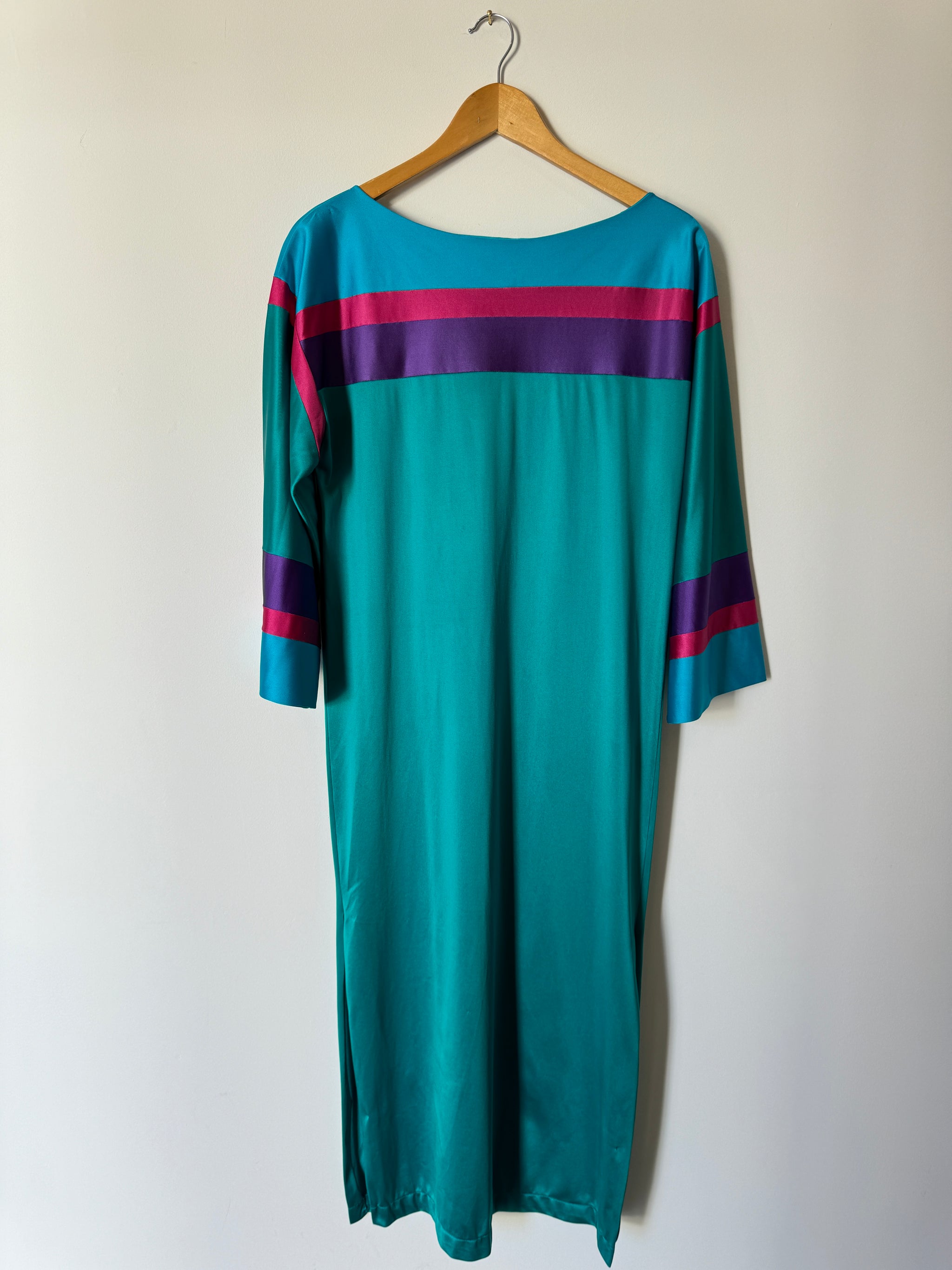 70s Color Block Gown – Classic Rock Couture