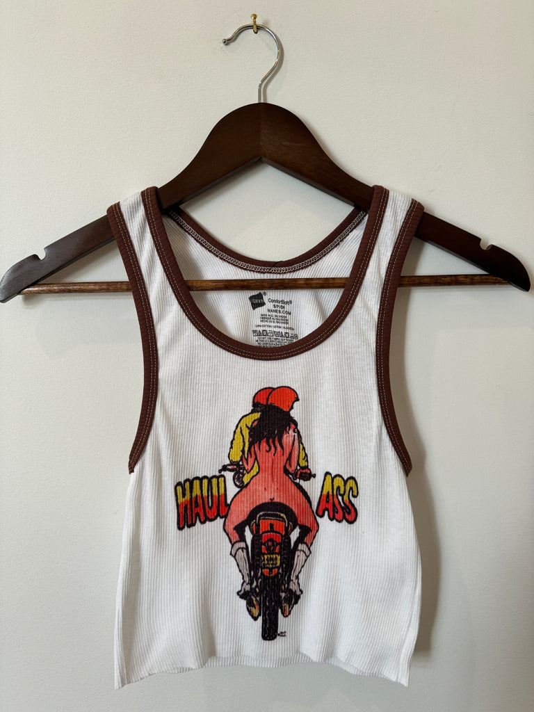 Haul Ass Cropped Ringer Tank