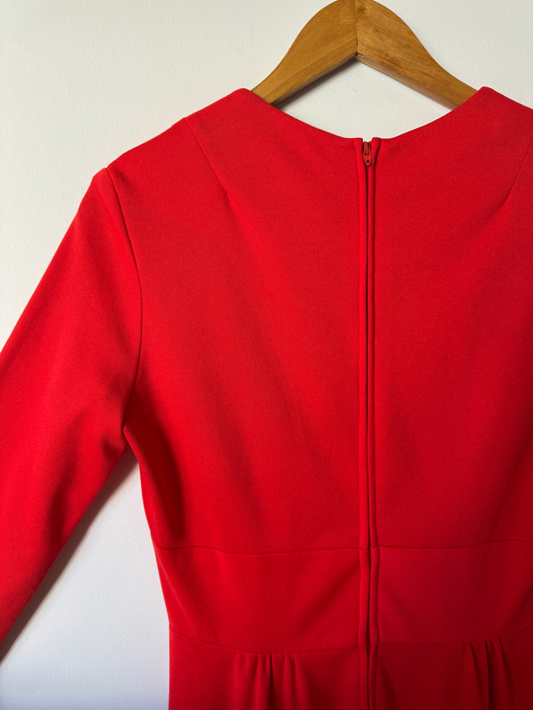 70s Longsleeve Red Dress