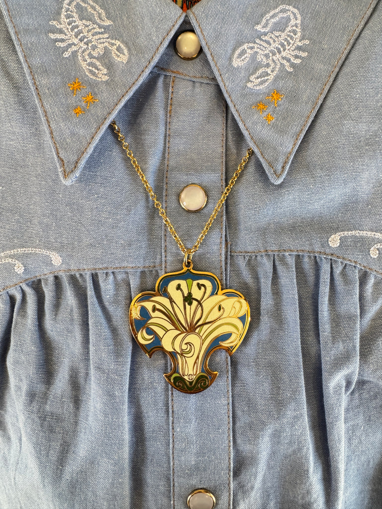 Vintage Enamel Necklace