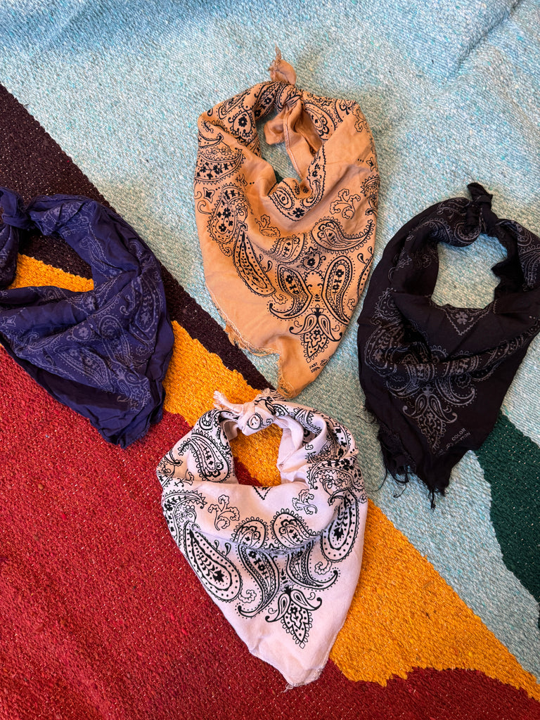 Distressed Cotton Bandanas