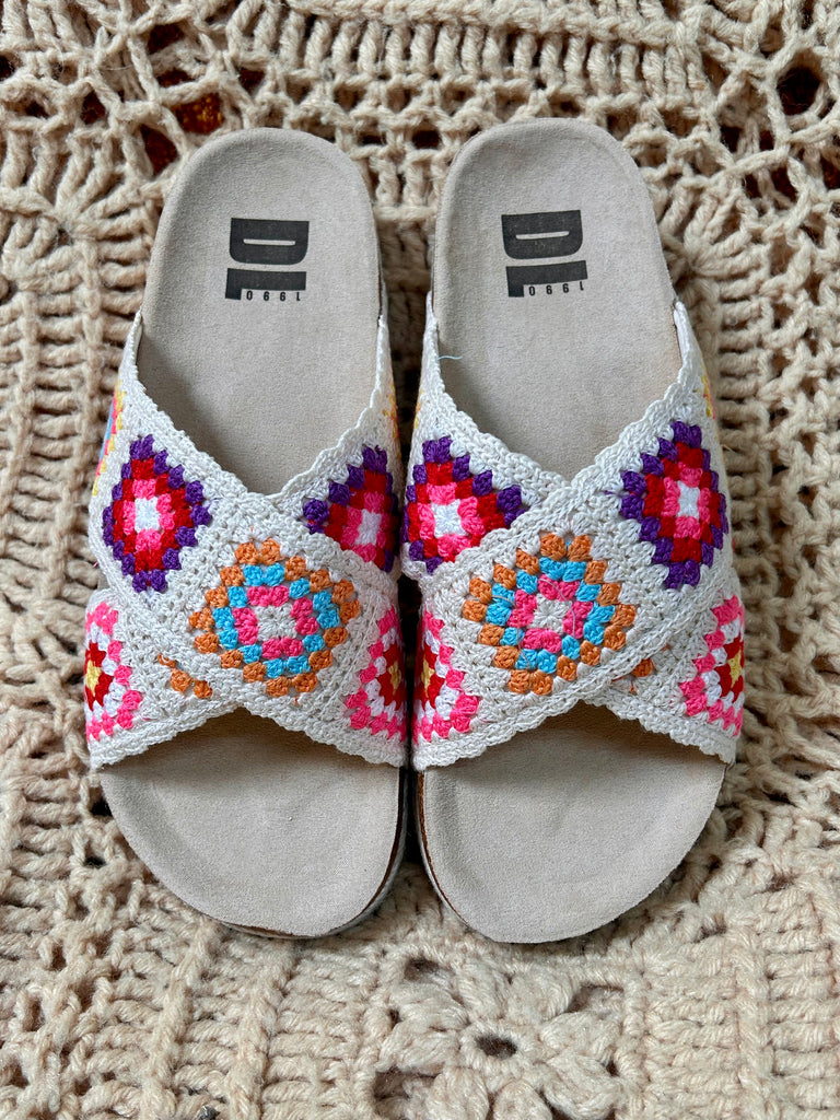 Granny Square Crochet Sandals