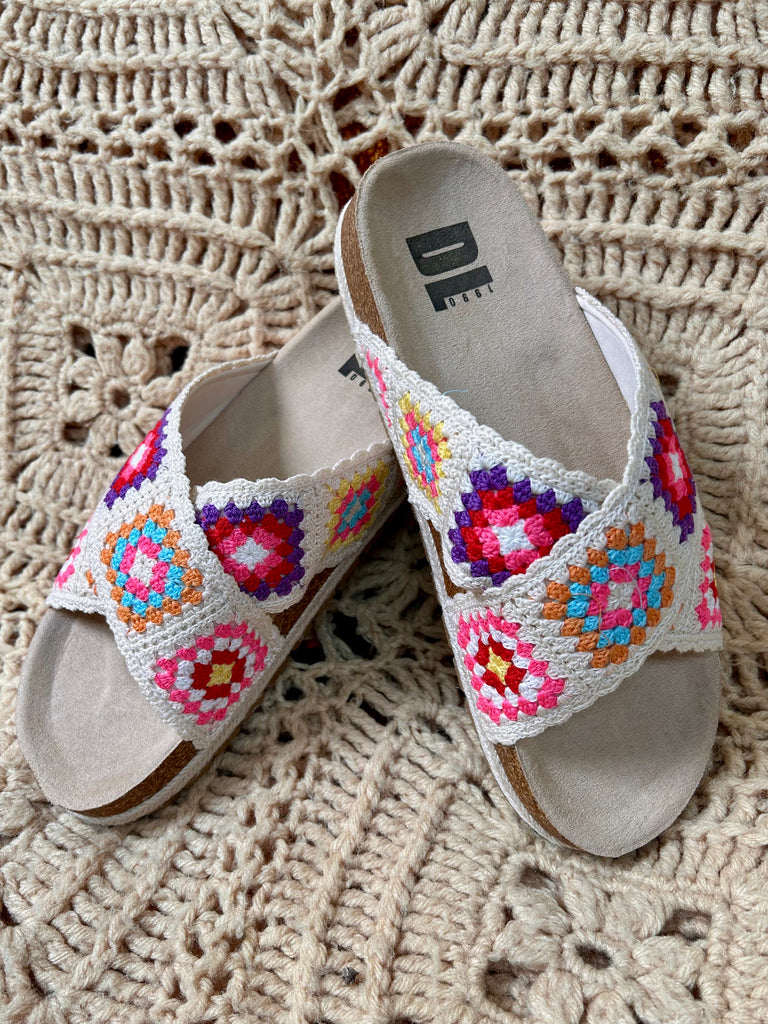 Granny Square Crochet Sandals