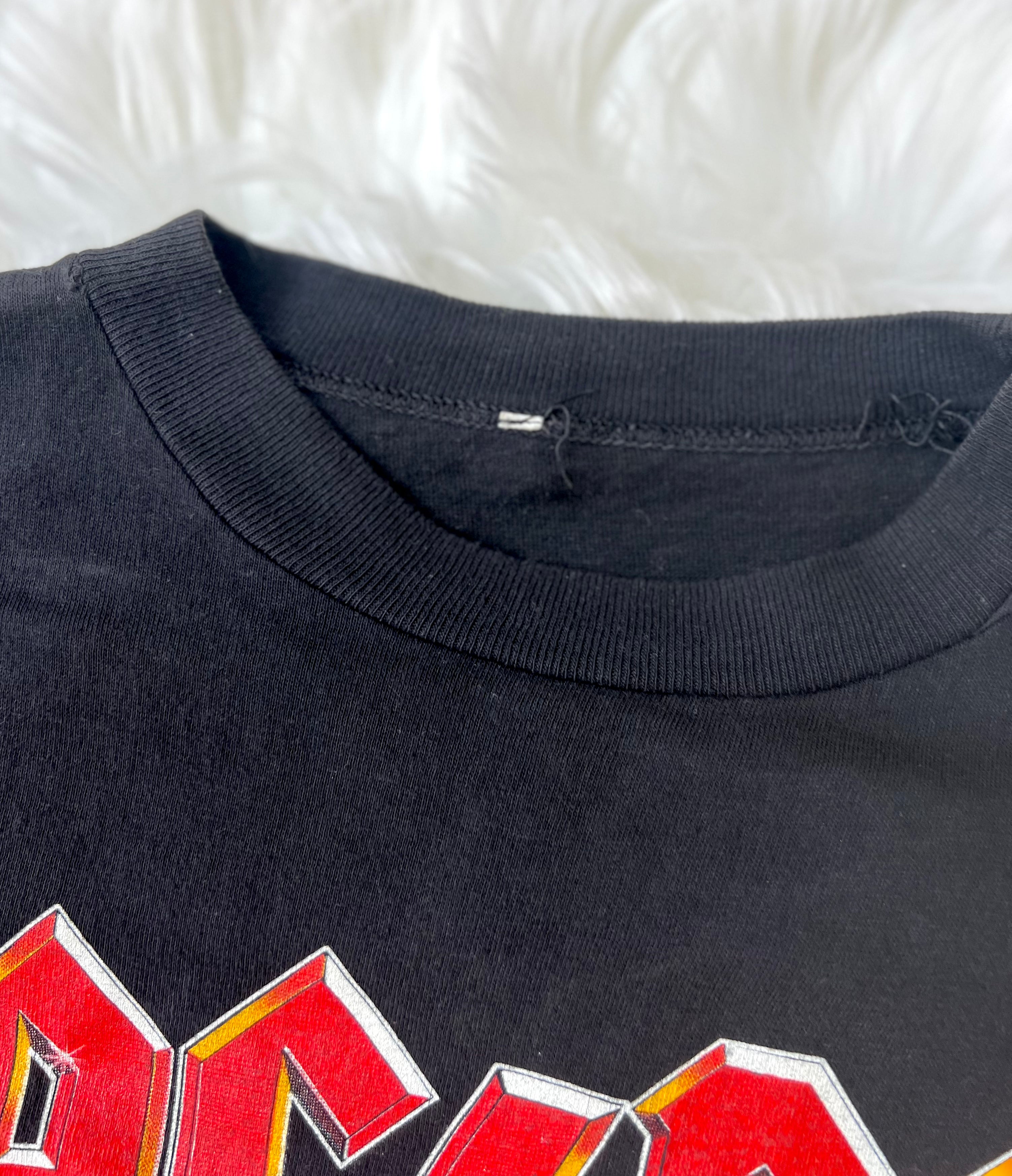 1985 ACDC 'Fly On The Wall' Tour Tee – Classic Rock Couture