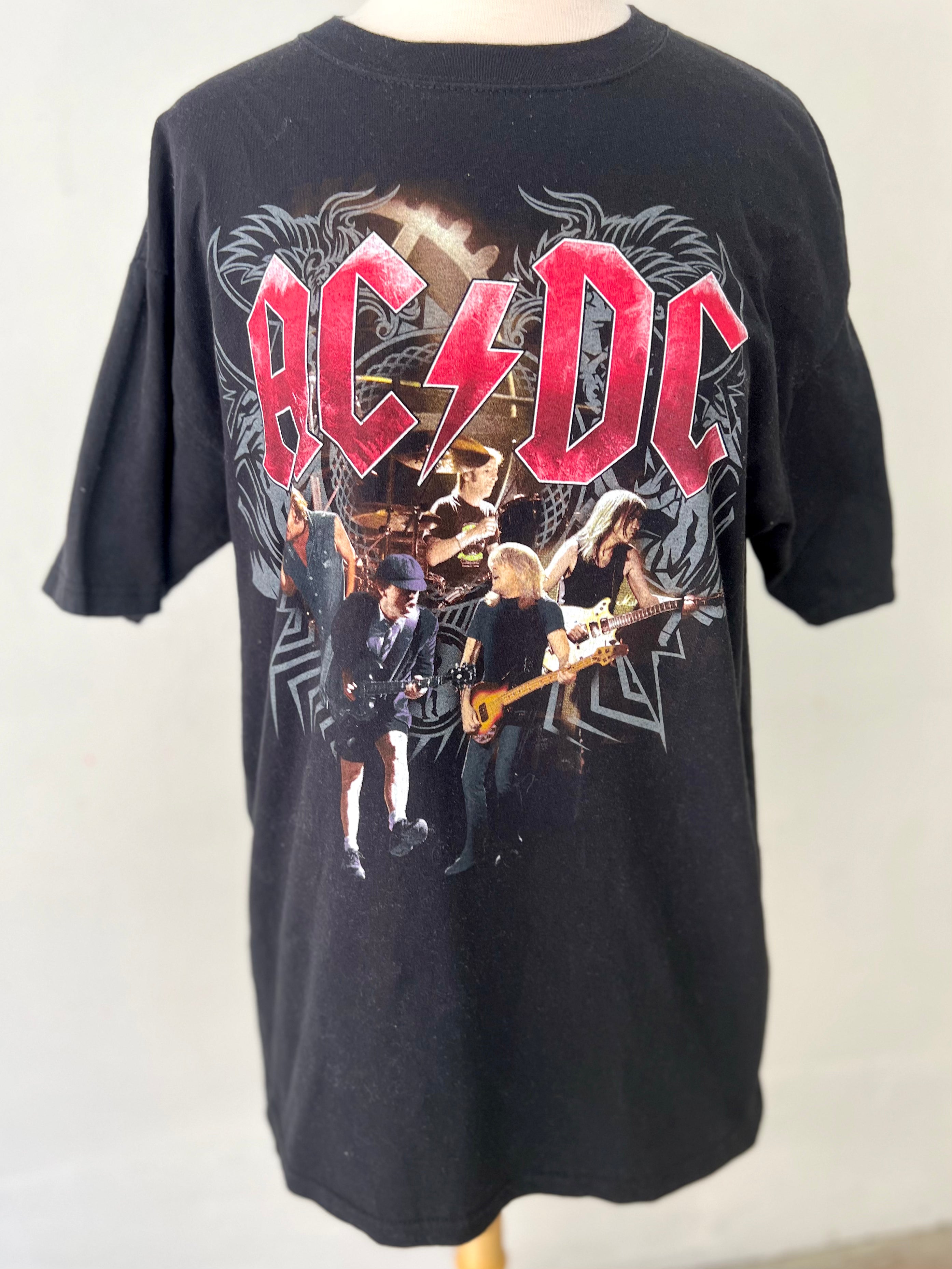 ACDC BLACK ICE TOUR Tシャツ M ブラック 2008 ACDC Black Ice Tour Tee – Classic Rock Couture