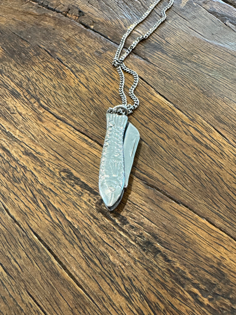Small Fish Knife Necklace