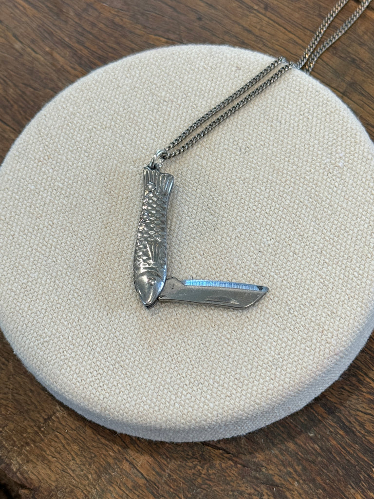 Small Fish Knife Necklace