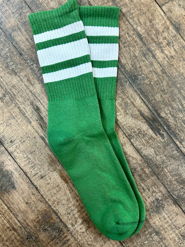 Solid Stripe Tube Socks