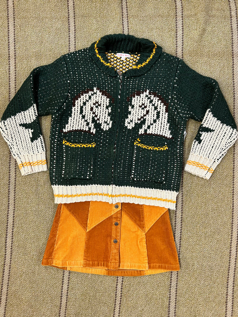 Horseplay Zip Up Sweater