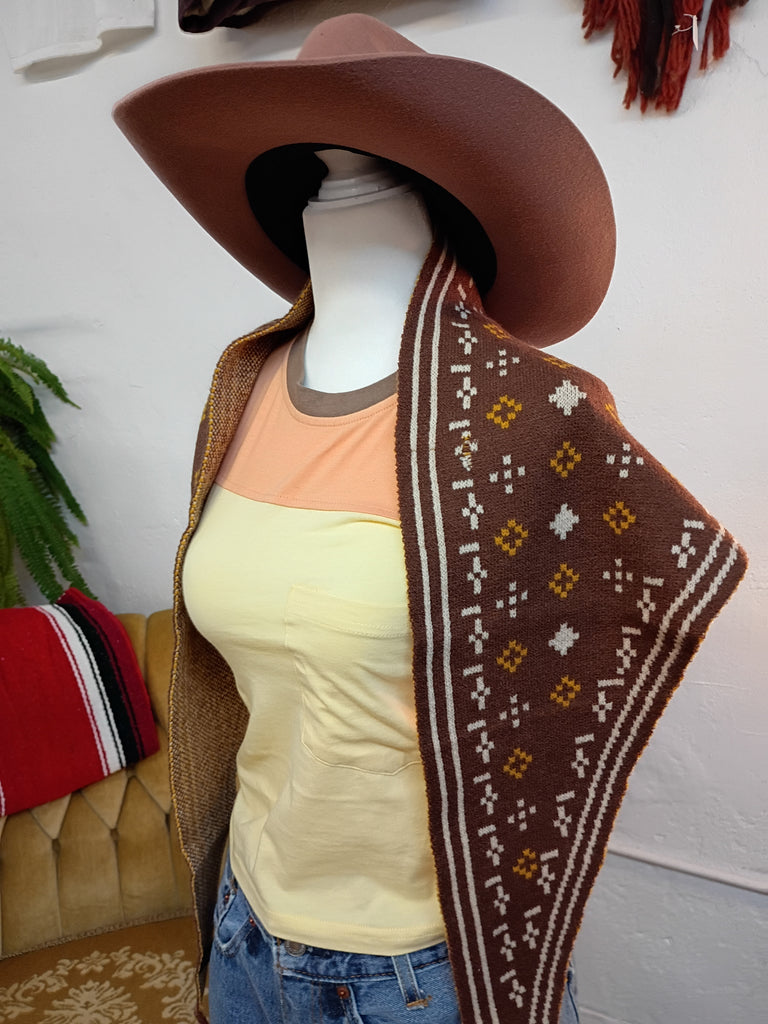 Foulard Knit Triangle Scarf