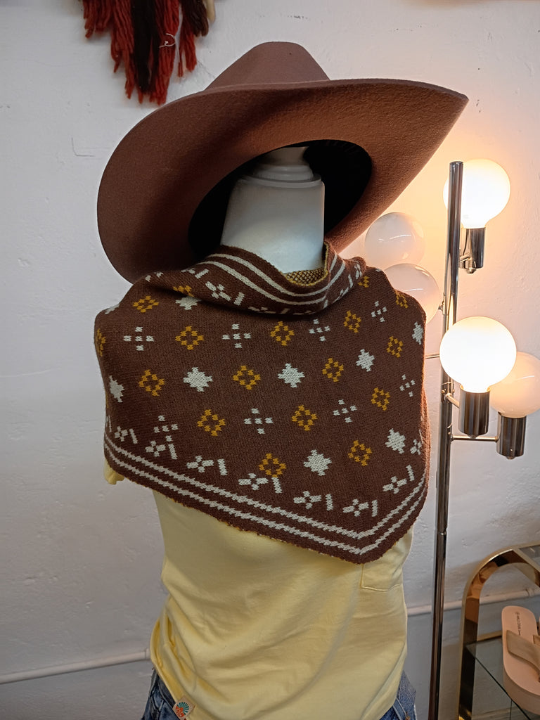 Foulard Knit Triangle Scarf