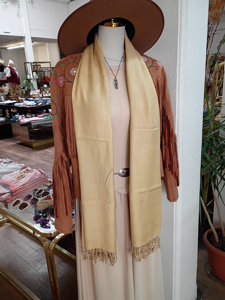 Lorlai Satin Fringe Scarf