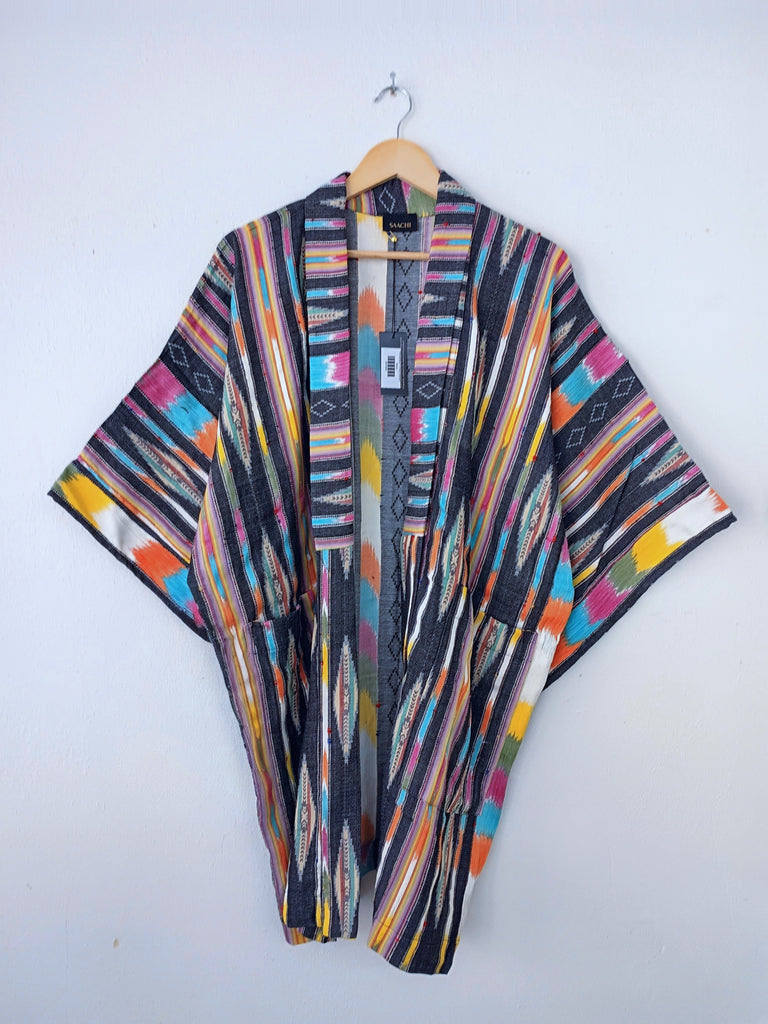 Ikat Black Striped Jacket