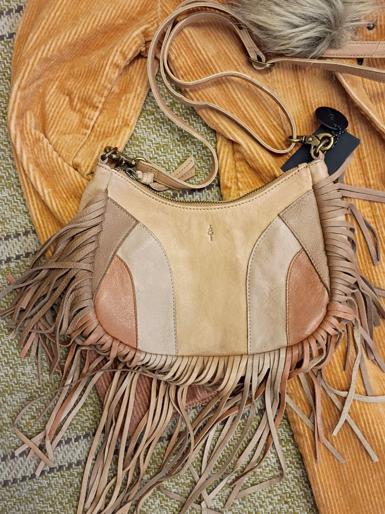 Leather Fringe Crossbody Purse